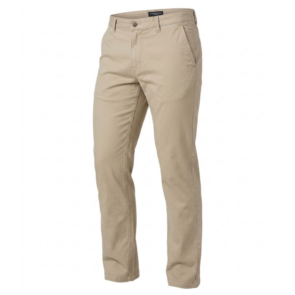 Ring of Fire Men's 34x32 Slim Fit Straight Khaki Tan Stretch Denim Jeans
